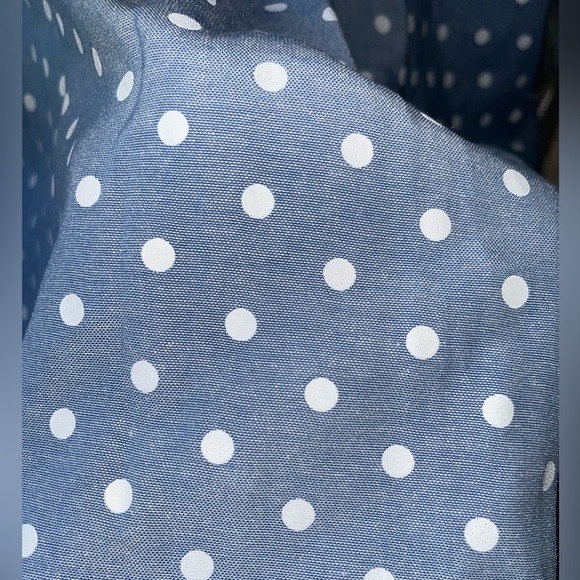 Blue Halter Dress with White Polka Dots - Picture 6 of 6
